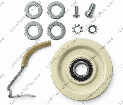 GAL Type A Door Hanger 3-1/4" Roller Wheel Kit