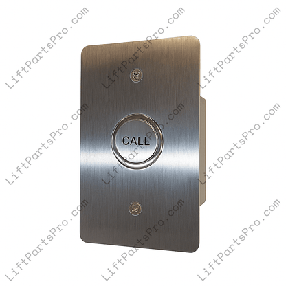 3" x 5" Stainless Steel Hall Call Station Box - Single Button