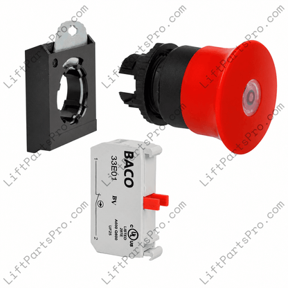 E-Stop Button Switch with Baco 33E01 Contact for Bruno and Harmar Accessibility lifts