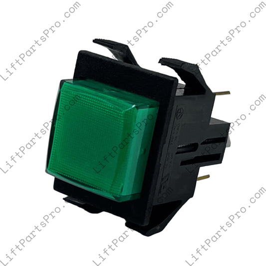 Square Green UP DOWN Push Button Switch for Garaventa Genesis
