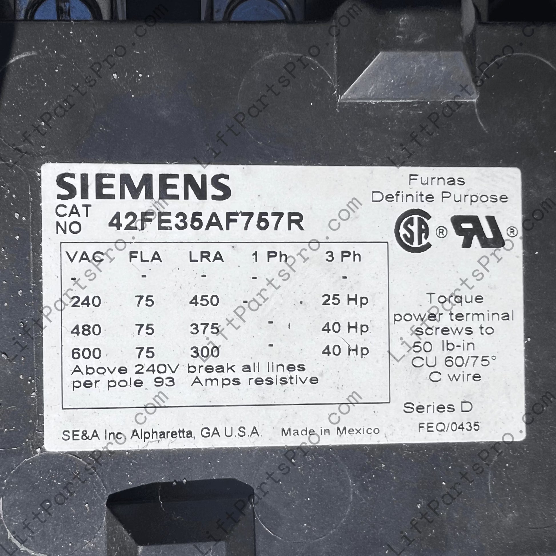 Siemens 72NG34AFP 72NG34AFA Elevator Soft Starter