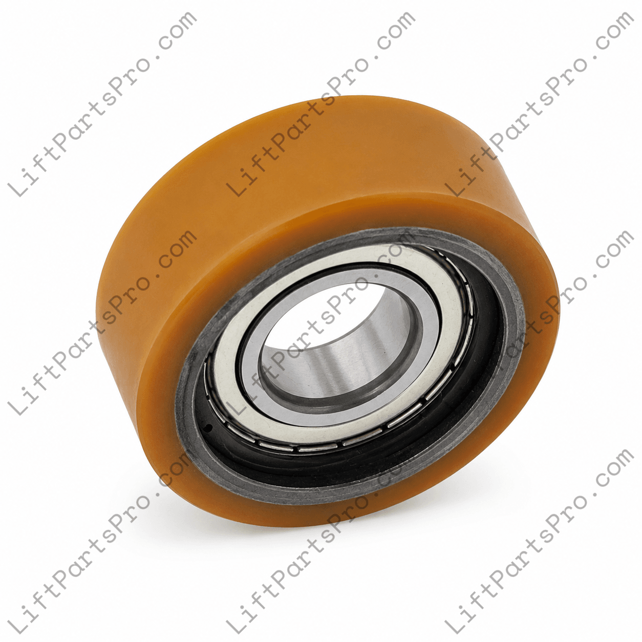 Counterweight guide roller wheel #29305137 for Inclinator elevators.
