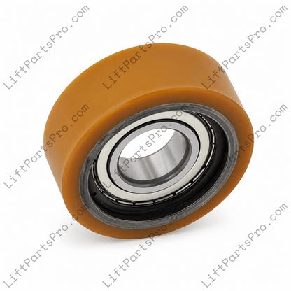 Counterweight guide roller wheel #29305137 for Inclinator elevators.