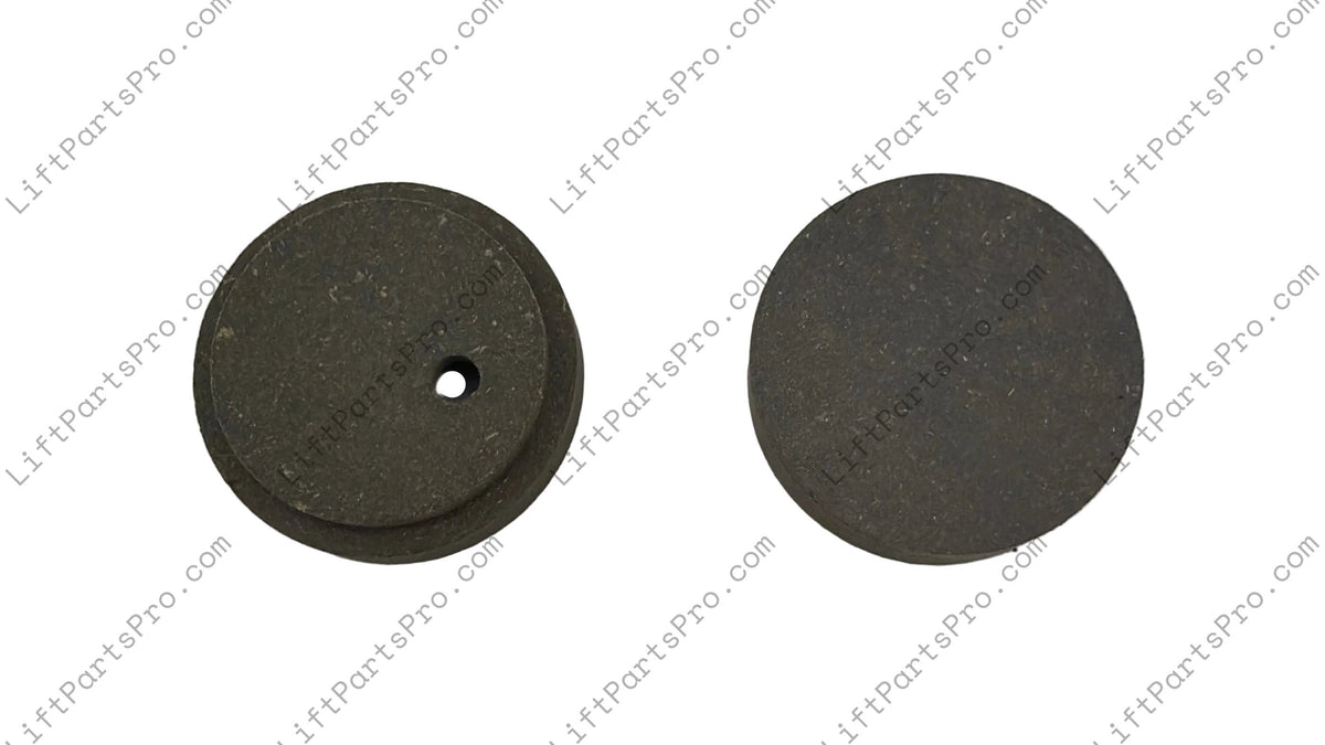 Top-down view of Inclinator #67304012 Puck Brake Pads