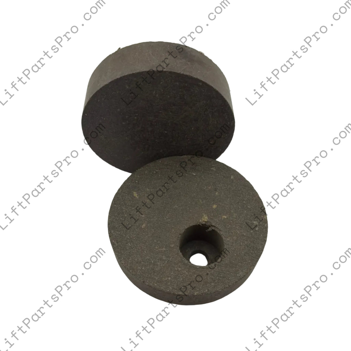 Underside view of Inclinator ME20 RF38 Puck Brake Pads