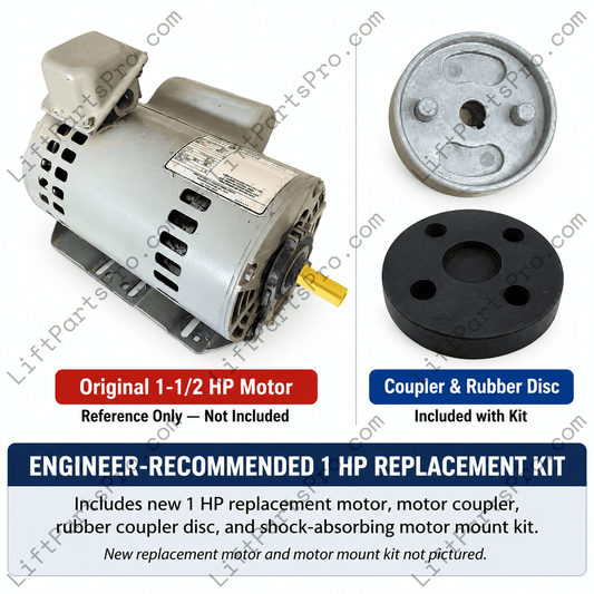 Replacement 230VAC Motor #67006138 for Inclinator Elevette Elevators