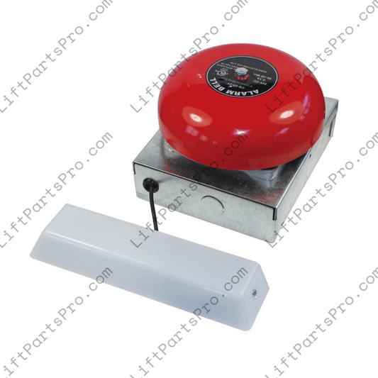 Elevator Emergency Light and Alarm Bell Kit for Inclinator and other elevators