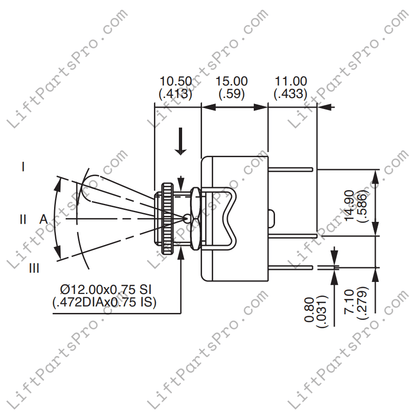 Stannah 420 & 600 UP/DOWN Joystick Lever Switch 4304883