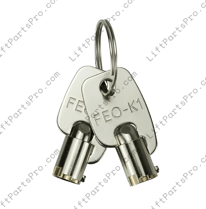 Fire Service Key FEO‑K1 / FE0‑K1 Elevator Fire Service Key Pair – Lift Parts Pro