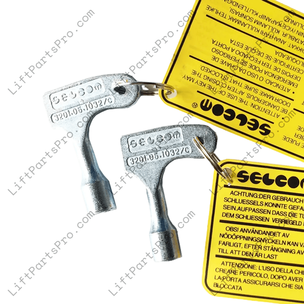 Pair of Triangle Elevator Door Access Key for Flexi-Lift and More