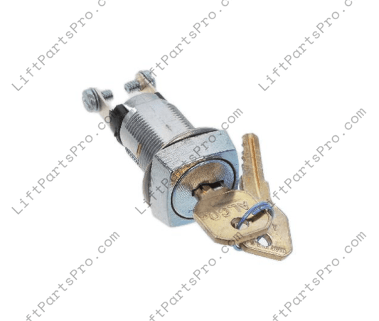 Square Key Switch for TK Porch-Lift VPLs (Legacy AEL01 Key, Includes 2 Keys)