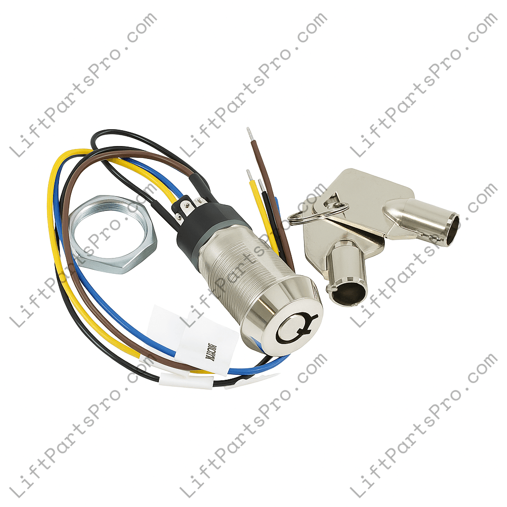 FEO-K1 Fire Service Key Switch with FEOK1 Barrel Phase Two Keys
