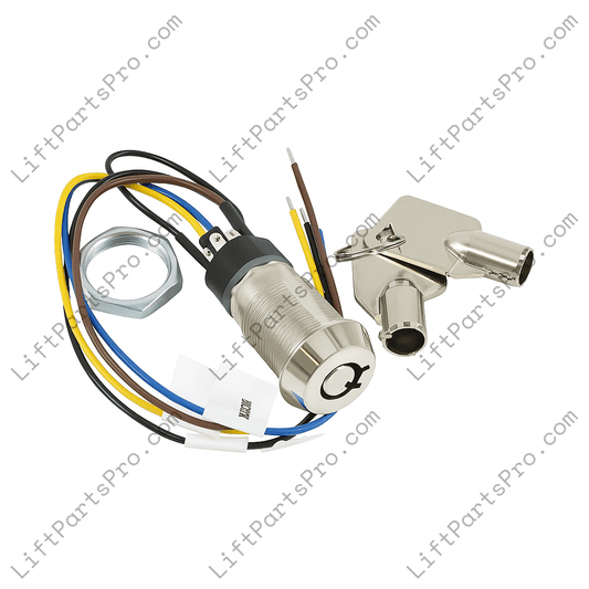 FEO-K1 Fire Service Key Switch with FEOK1 Barrel Phase Two Keys