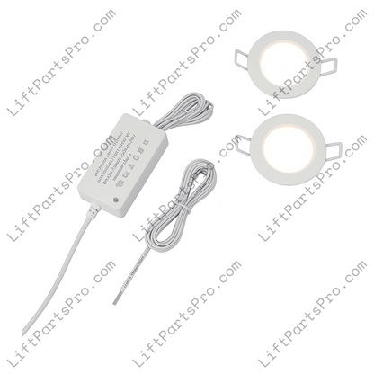 Universal Elevator Cab Ceiling LED Light Kit  - 120VAC to 12VDC