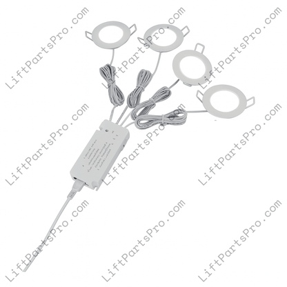 Universal Elevator Cab Ceiling LED Light Kit  - 120VAC to 12VDC