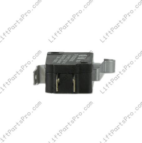 Bent arm SPDT limit switch with simulated roller lever and quick-connect terminals