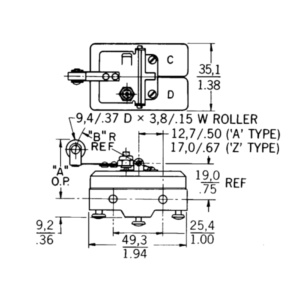 Dual Lower Limit Switch - Porch-Lift Systems