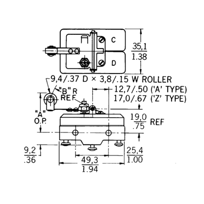 Dual Lower Limit Switch - Porch-Lift Systems