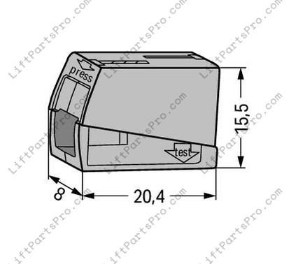 Push Button Elevator Lighting Connector Block