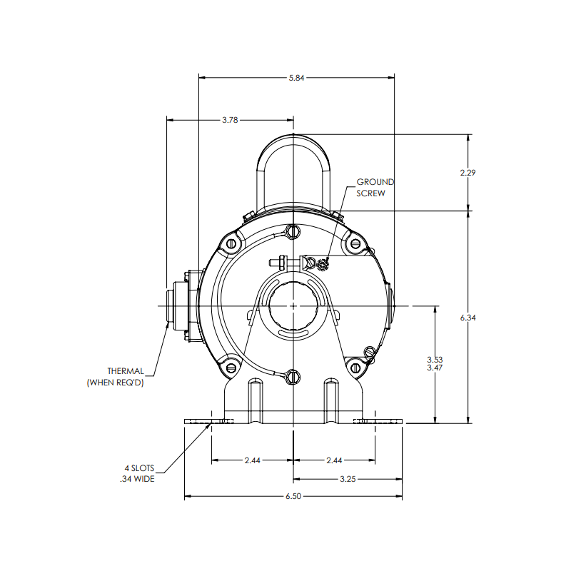 0.5 HP Single‑Phase Motor Replacement for Porch‑Lift & Wheel‑O‑Vator