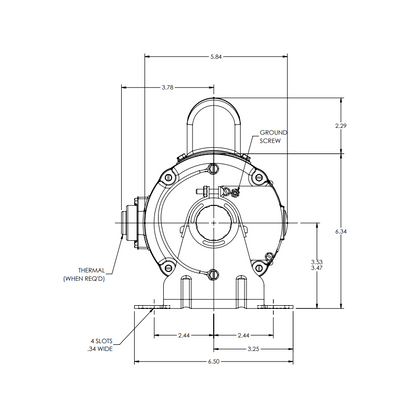 0.5 HP Single‑Phase Motor Replacement for Porch‑Lift & Wheel‑O‑Vator