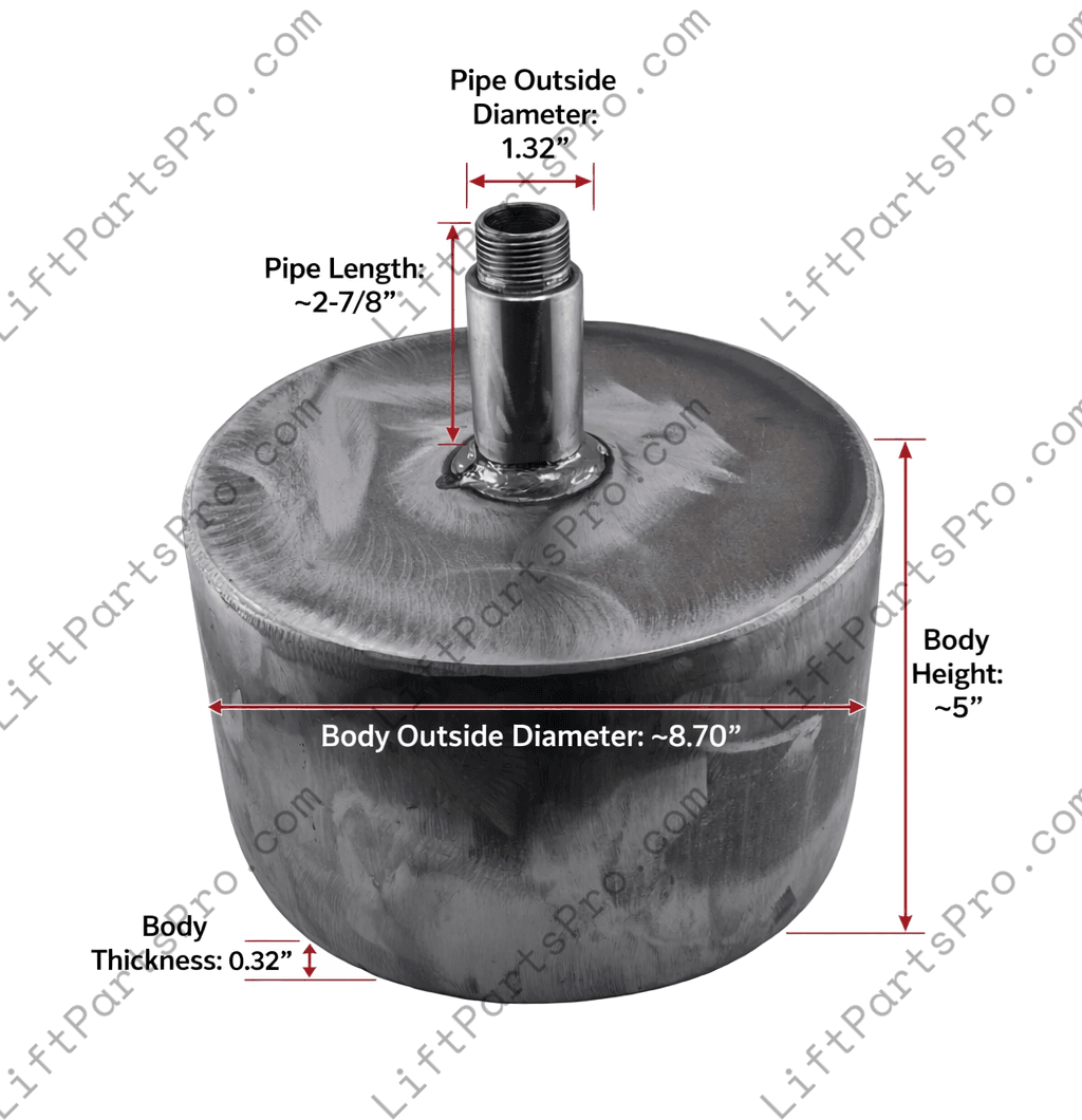 National Wheel-O-Vator NWOV Hydraulic Elevator Muffler R3079