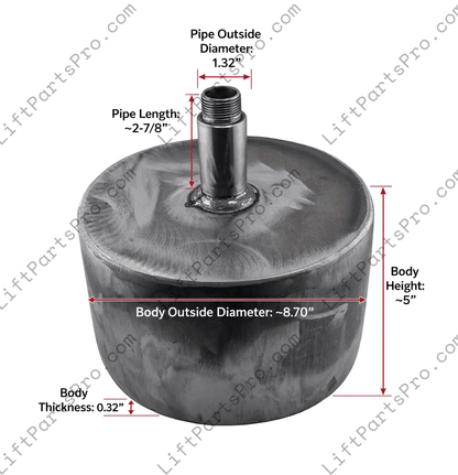 National Wheel-O-Vator NWOV Hydraulic Elevator Muffler R3079
