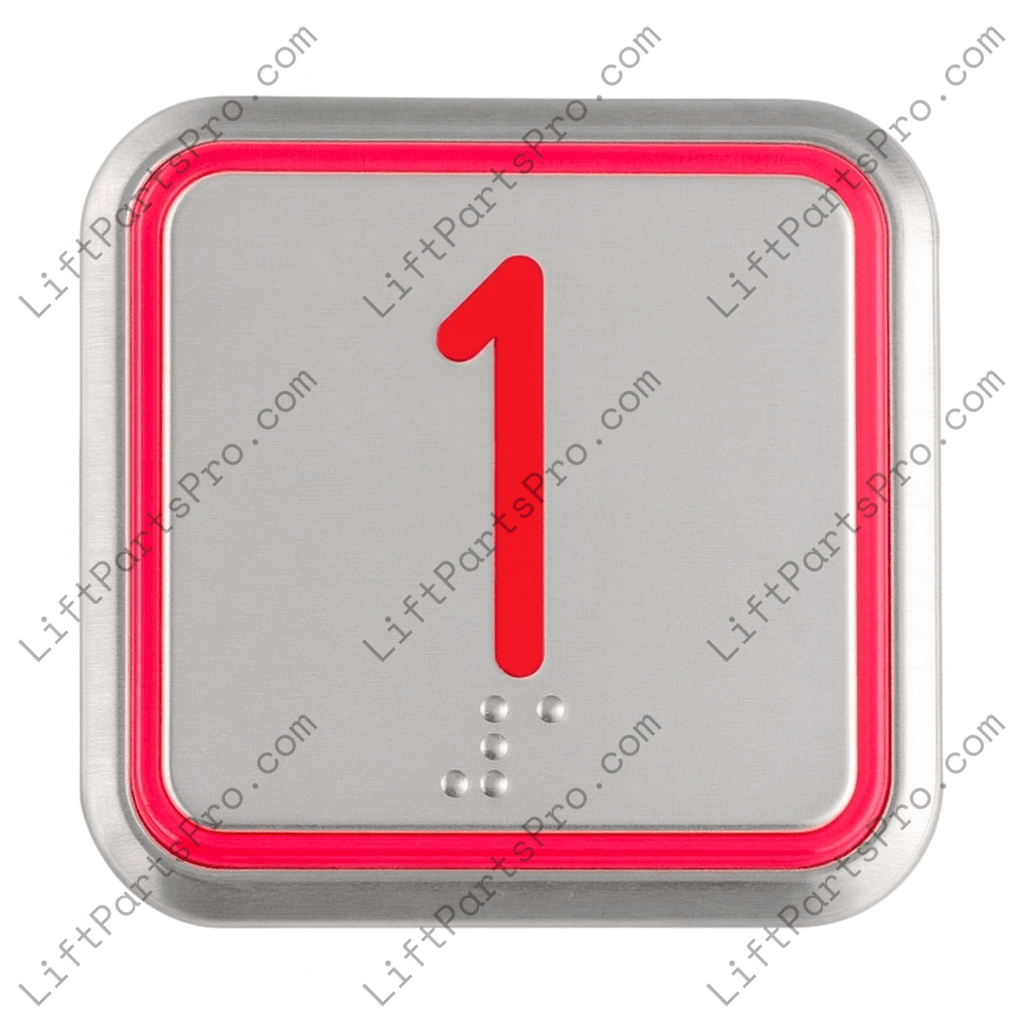 #1 COP Square Pushbutton for NWOV Evolution Elevators U1521