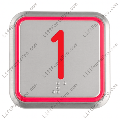 #1 COP Square Pushbutton for NWOV Evolution Elevators U1521