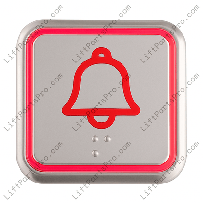 Alarm COP Square Pushbutton for NWOV Evolution Elevators U1524