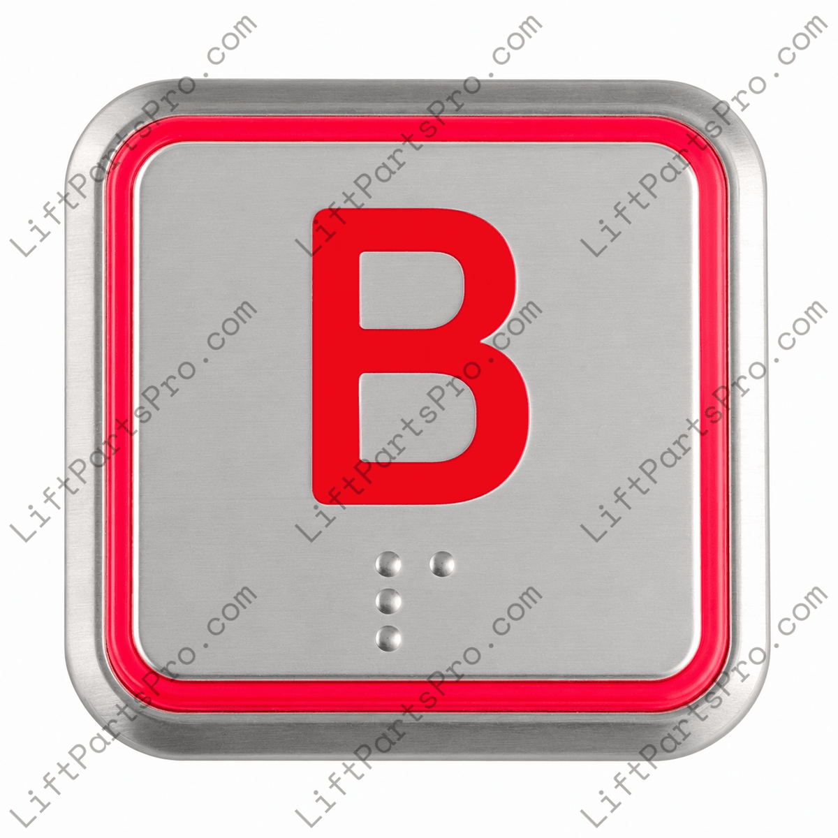 Basement "B" COP Square Pushbutton for NWOV Evolution Elevators U1535