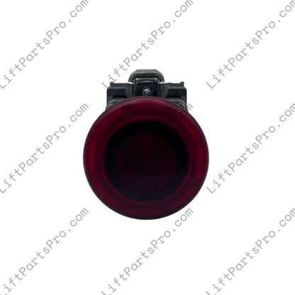NWOV Emergency Stop Button E-Stop Switch with Red Illuminated Mushroom Head Actuator #V4605