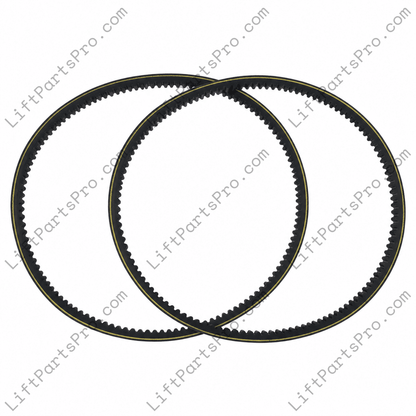 Pair of AX36 Drive Belts for NWOV Lifts Originally Equipped with #V1115
