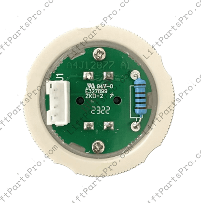 Flush-Mount Elevator Push Button – White LED, 24V, Savaria Replacement