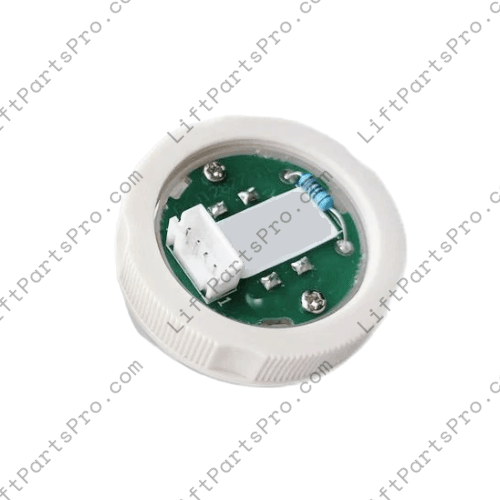 Flush-Mount Elevator Push Button – White LED, 24V, Savaria Replacement