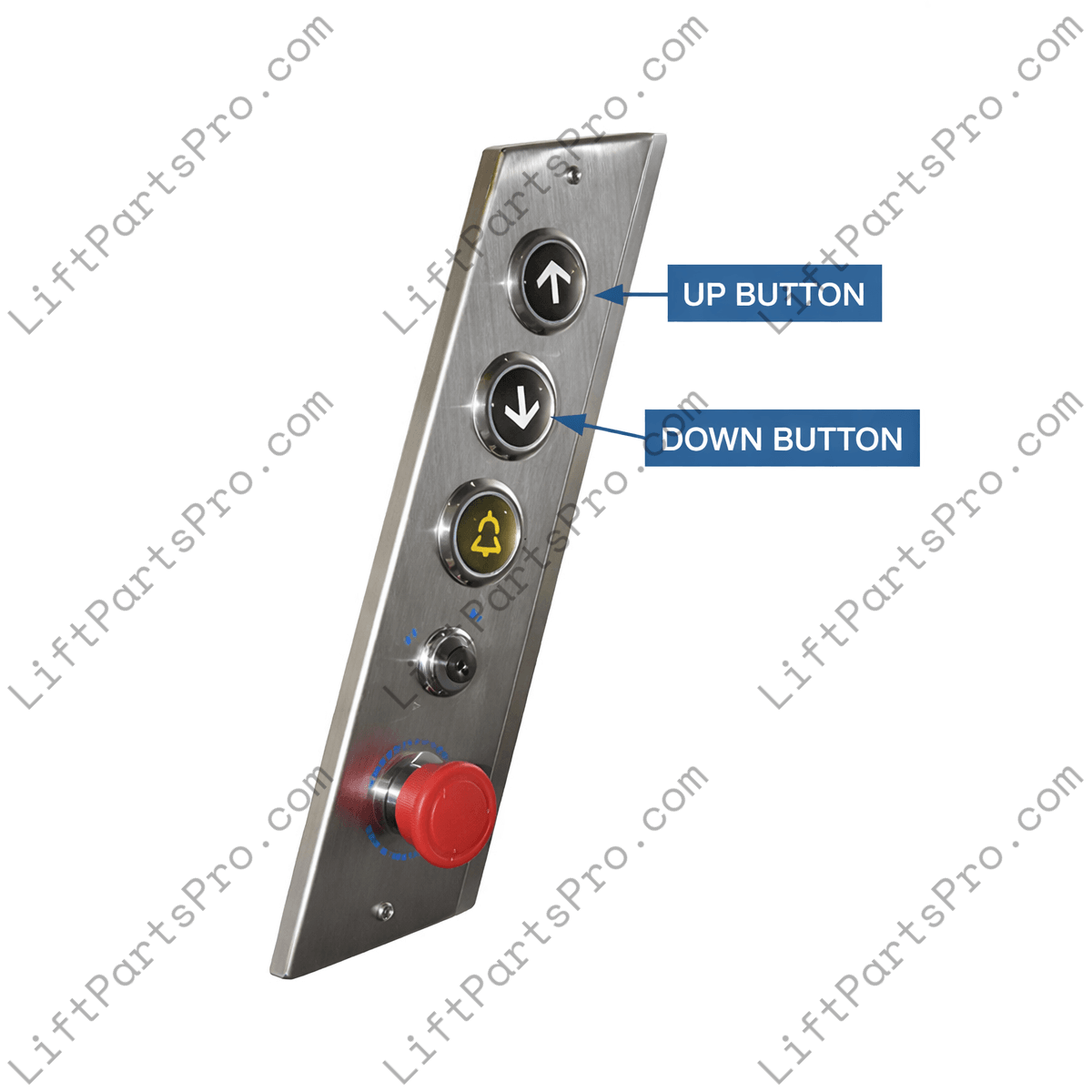 Savaria Telecab COP Gold (Yellow) Up Down Push Button D2KT