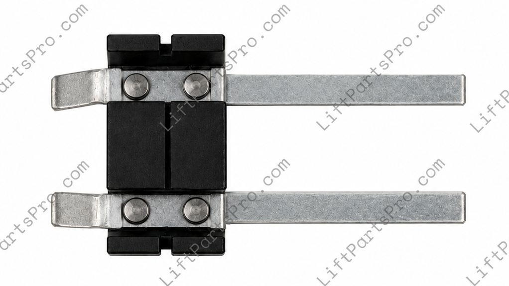 Porch-Lift VPL VDR interlock block assembly with two contact blades