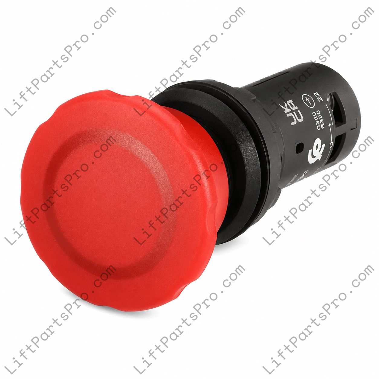 RAM Trust-T-Lift DPDT emergency stop switch with red knob and 22mm panel mount for select TTL750 and TTL550 accessibility lifts
