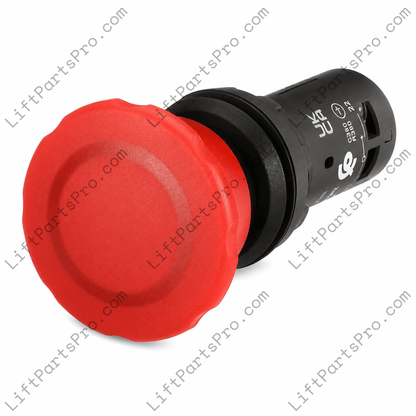 RAM Trust-T-Lift DPDT emergency stop switch with red knob and 22mm panel mount for select TTL750 and TTL550 accessibility lifts