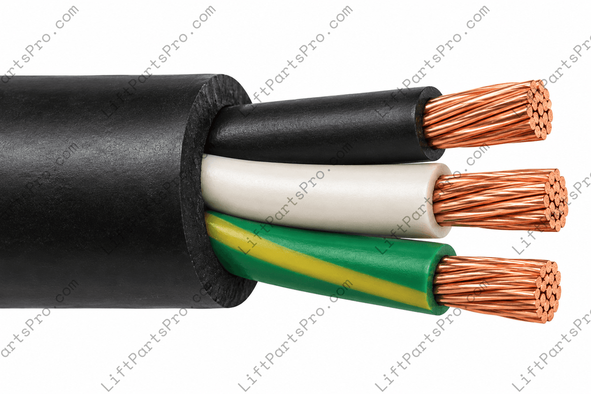 14 Gauge 3 Conductor Travel Cable replacing RAM Trus-T-Lift TTL750 trailing wire #DSJOW1403LL