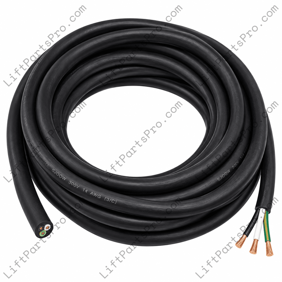 Roll of 14 Gauge 3 Conductor Travel Cable replacing RAM Trus-T-Lift TTL750 trailing wire #DSJOW1403LL