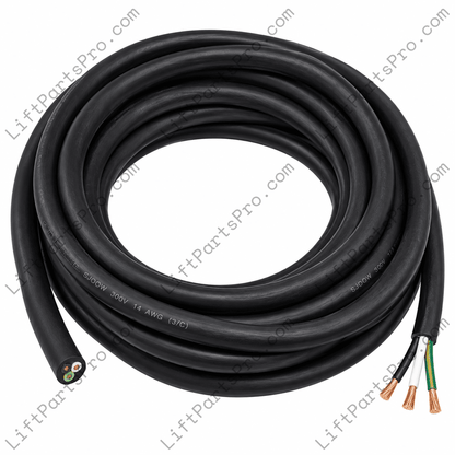 Roll of 14 Gauge 3 Conductor Travel Cable replacing RAM Trus-T-Lift TTL750 trailing wire #DSJOW1403LL