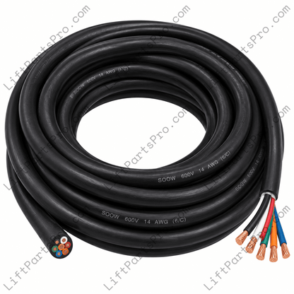 Roll of 6 Conductor 14 Gauge Travel Cable to replace trailing wire for RAM  Trus-T-Lift TTL750 #04003-02-010