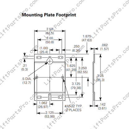 Savaria Concord Series 6000 Contactor Contact Block 642000 Potter Brumfield 600V 24VDC P25P42D22P1_24 Replacement