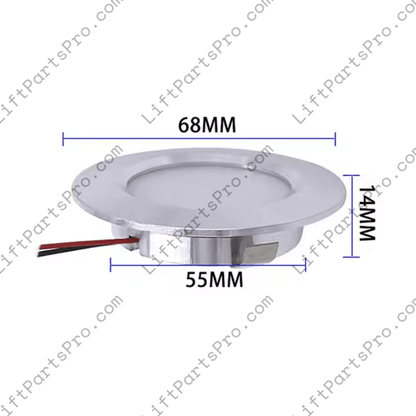 Aftermarket replacement cab puck light for Savaria Concord Telecab elevator ceiling #105252-LED