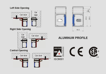 Light Ray Pair for Savaria LU/LA and Other Commercial Elevators