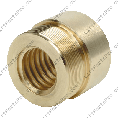 Symmetry & National Wheel-O-Vator Brass Safety Nut Flange Assembly for ACME screw drive lifts.