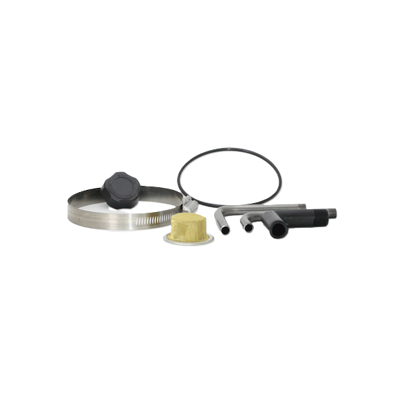 Vertical Plastic Hydraulic Reservoir – 6.75 × 6.75 × 20 in, 2.68 gal usable