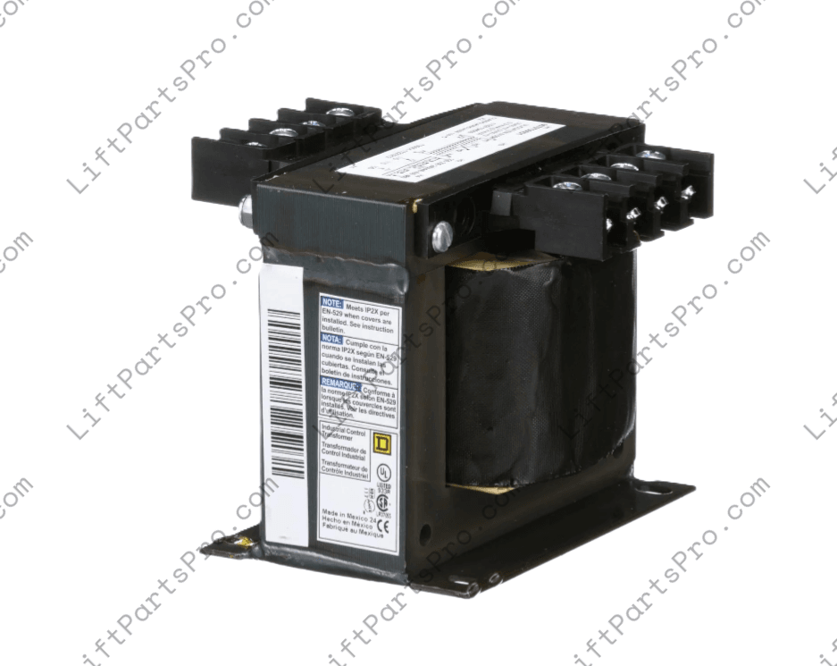Control Power Transformer for Matot Dumbwaiter 100 Series – 240/480V to 120V, 300VA, Single Phase