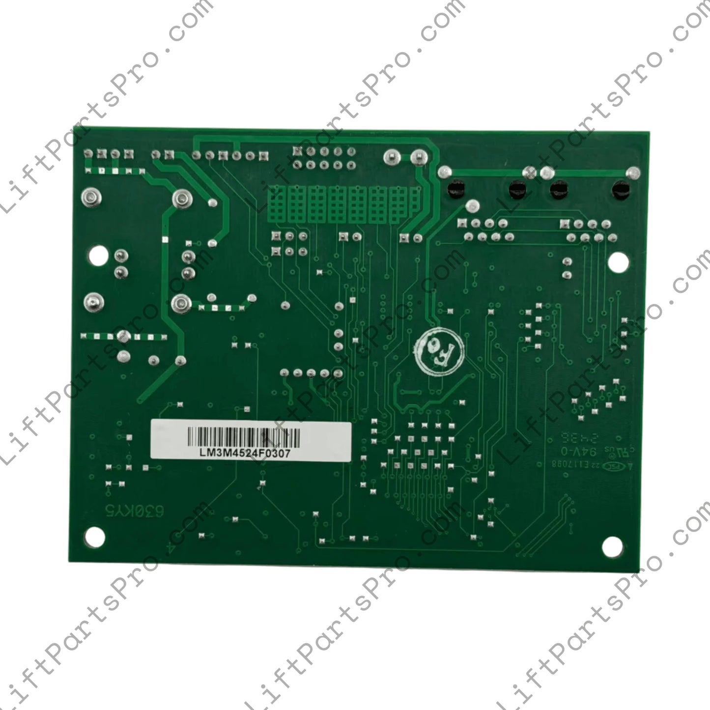 Back side of ThyssenKrupp 6300LM3 LN/LON elevator controller circuit board #9782928